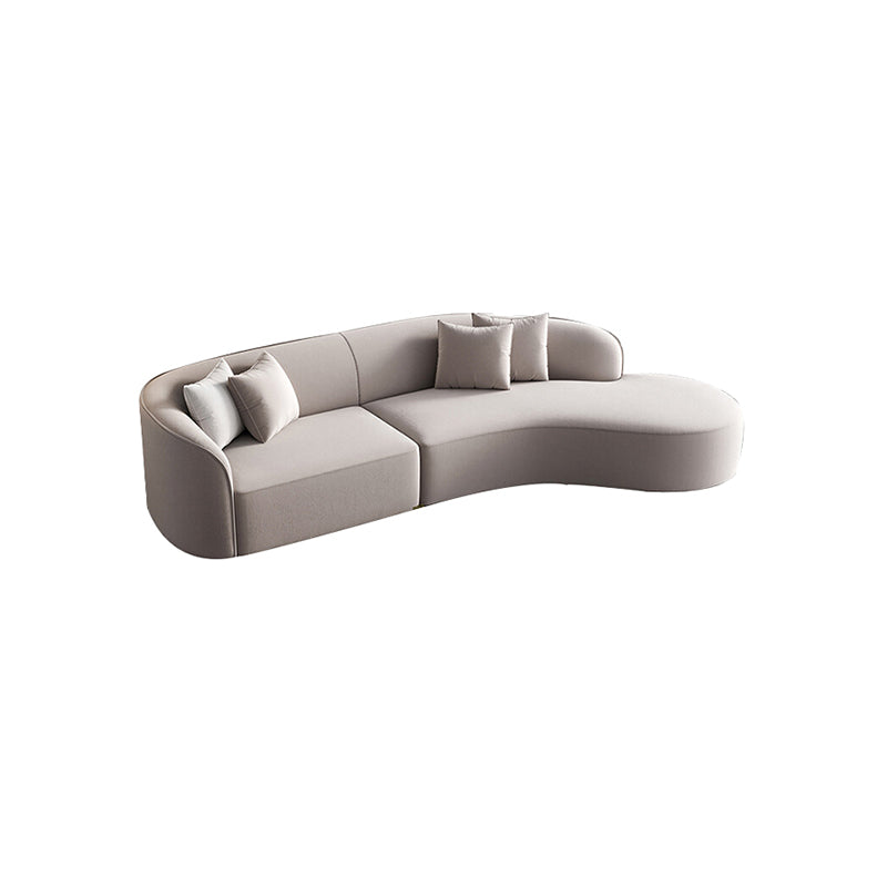 Skye Curved Fabric Upholstery Four Seater Sofa/Contemporary/Designer ...