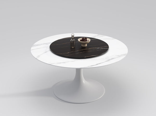 dining table with lazy susan 
