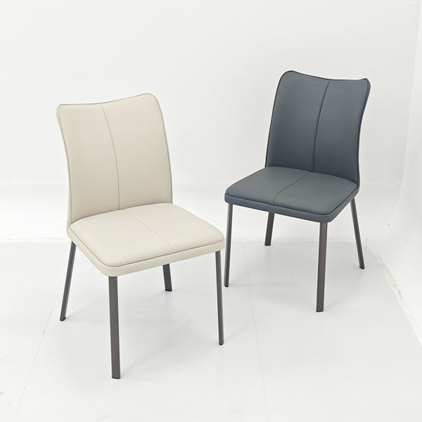 Dining Chairs PU Leather Padded Seat /Carbon Steel Frame/High-resilience Foam