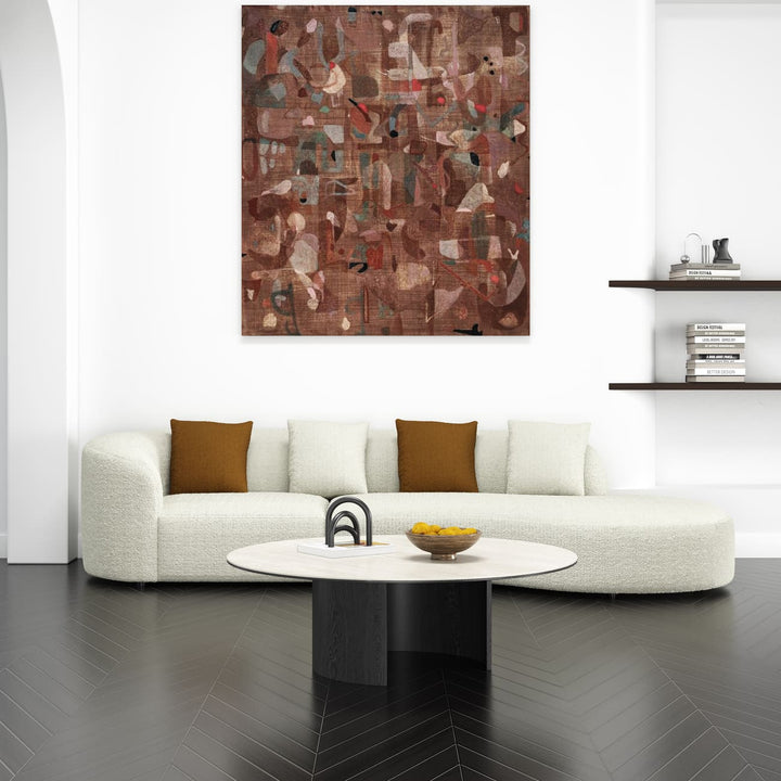 Skye Curved Fabric Upholstery Four Seater Sofa/Contemporary/Designer ...