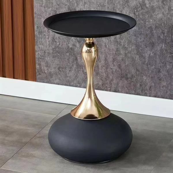 Styne Black and Gold End Table/Side Table/Steel