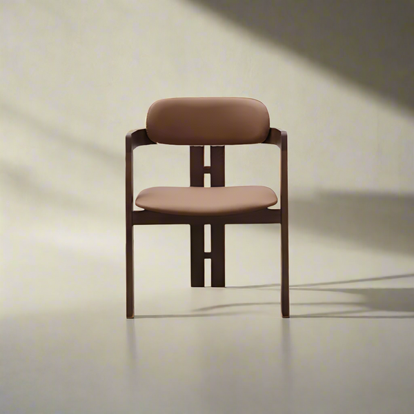 Walnut Solid Timber Dining Chair/Contemporary/Ashwood Legs/MJ-4149