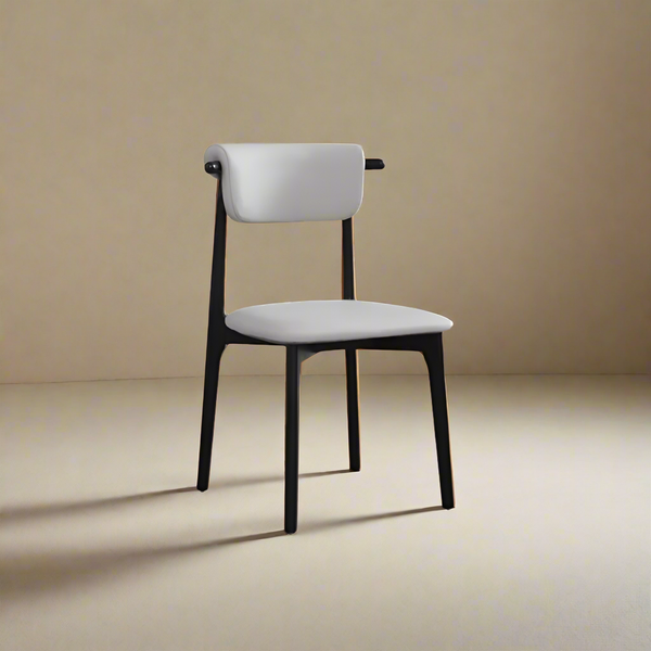 Black Timber Legs High Back Comfort Dining Chair Oak Frame