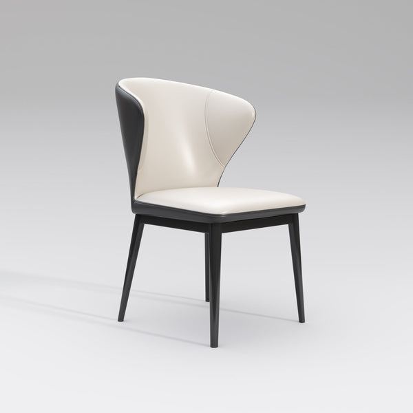 Atencio Luxury PU Leather Dining Chair Grey Color/Nordic/Steel Legs