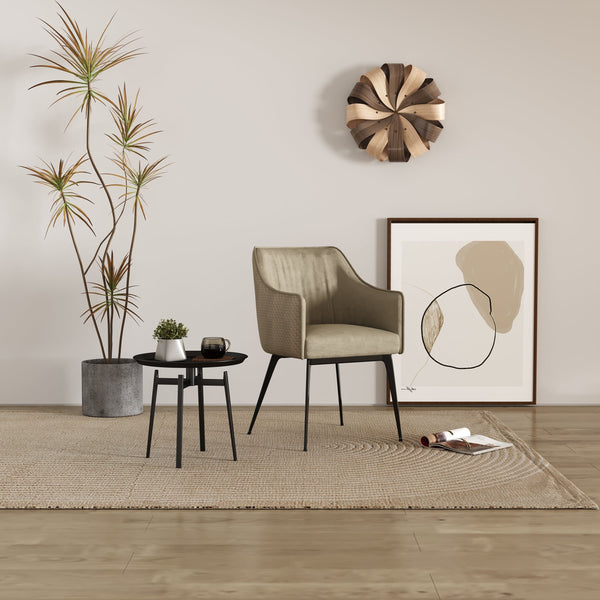 Yidis Upholstered Woven Dining Chair/Side Chair/Contemporary/Steel Legs