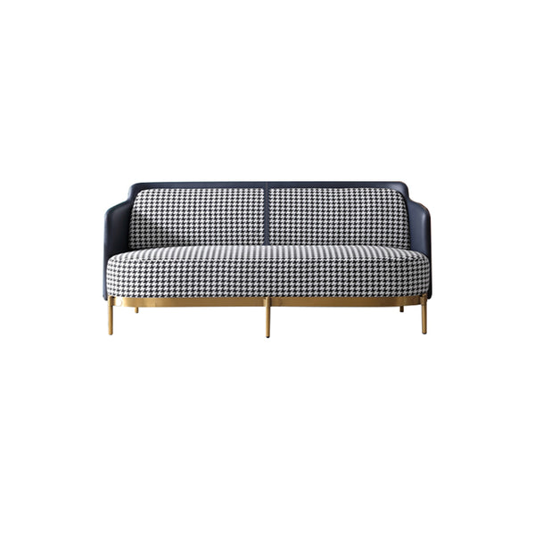 Alceu Chidori Grid Sofa/Armchair/Single Sofa/Houndstooth pattern/Brass Steel Legs