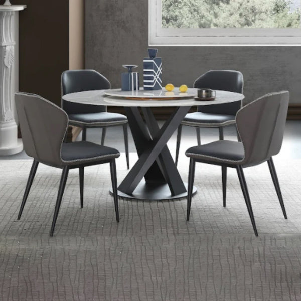 Ciara Ceramic/Marble Round Dining Table/Lazy Susan