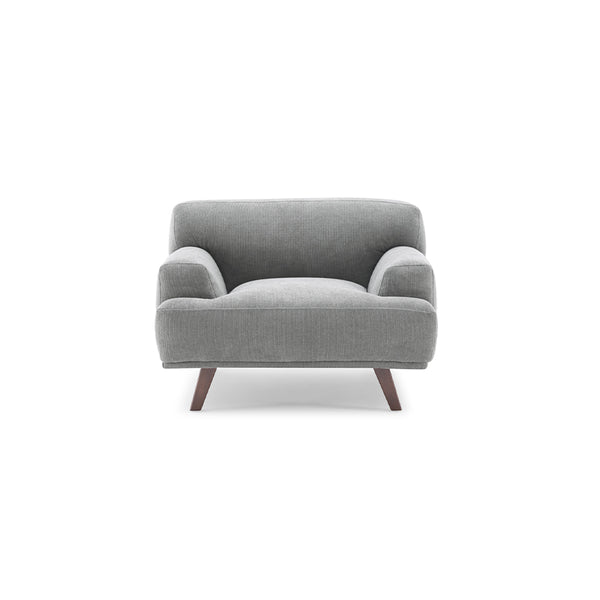 MAX Grey Fabric Upholstery Sofa/Plywood Frame/Wood Legs/Armchair/Three Seater/Four Seater