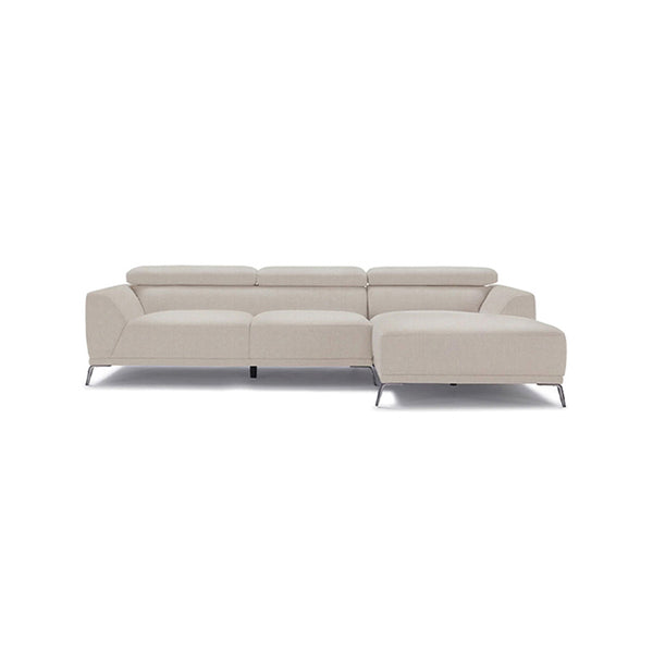 Ares L-Shape Three Seater Sofa Fabric Upholstery/Plywood Frame/Steel legs