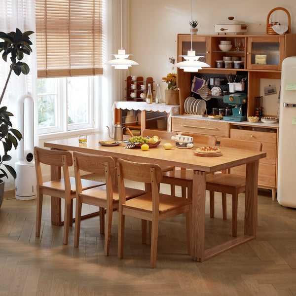 Bianca FAS-Graded Solid American Oak Solid Timber Dining Table/Office Table 160cm/200cm