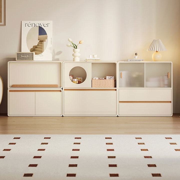 Giselle Floor-standing Modular Storage Cabinet Chest Set for Home Mult ...