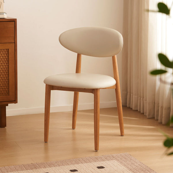 Danielle Rubberwood Dining Chair with Upholstered Seat Cushion