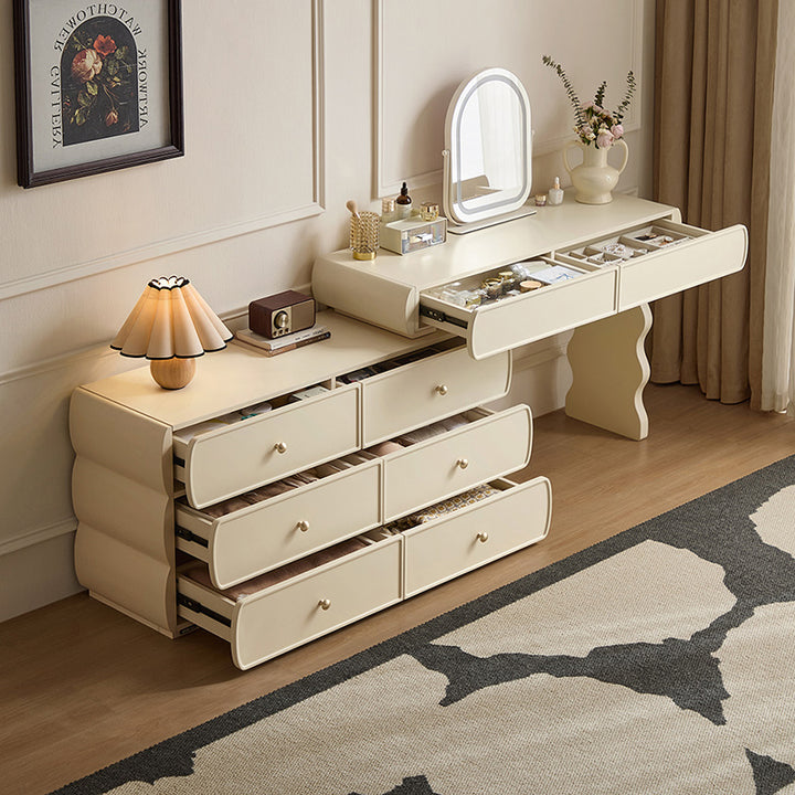 Demetrius 3-drawer/6-drawer Bedroom Vanity Table/Dressing Table Set wi ...