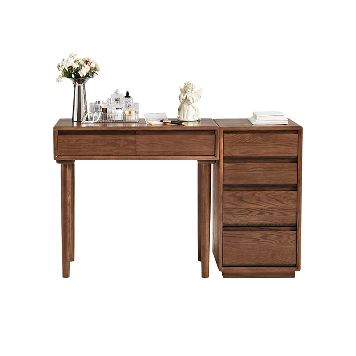 Harriet 4-Drawer/8-Drawer FAS-Graded Solid American Oak Wood Single Be ...