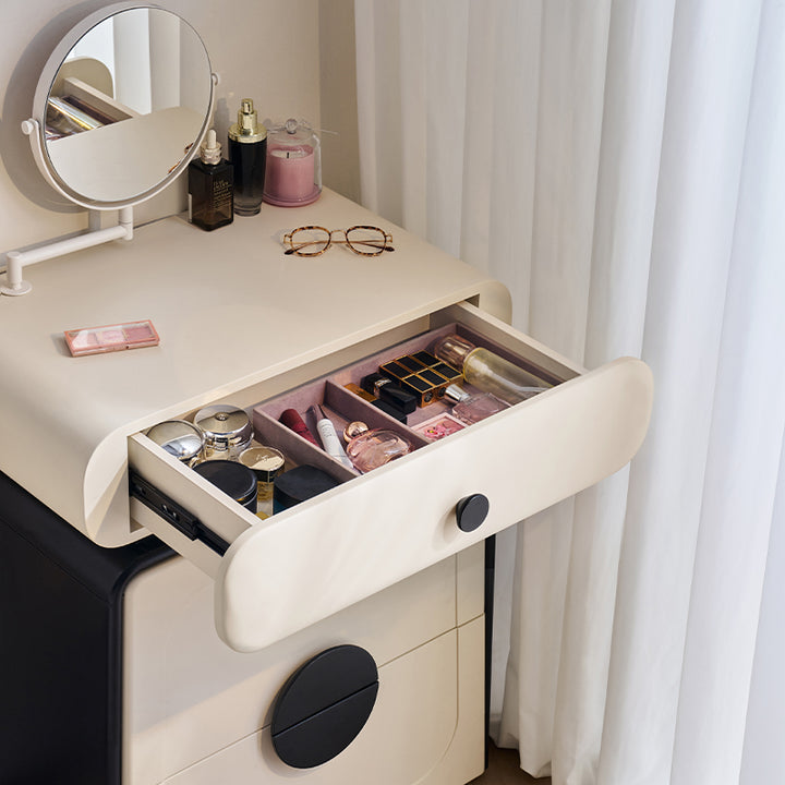 Irving 55cm/65cm Multifunctional Storage Integrated Vanity Table Dress ...