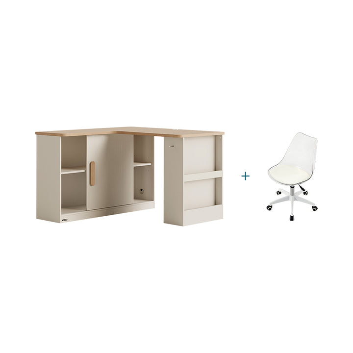 Diamond Shape Computer Table Chad 1.2m/1.4m Single Corner Storage Office Desk/Computer Table Set Wi ...