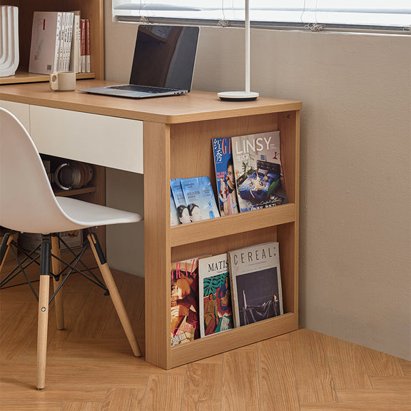 Benjamin Extendable Study Desk/Computer Table with Bookcase/Cabinet ...
