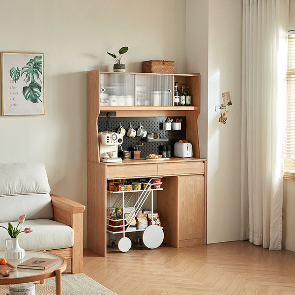 Brianna 0.9m/1.2m Classic Design Multifunctional Sideboard Buffet/Coffee Station Display Cupboard