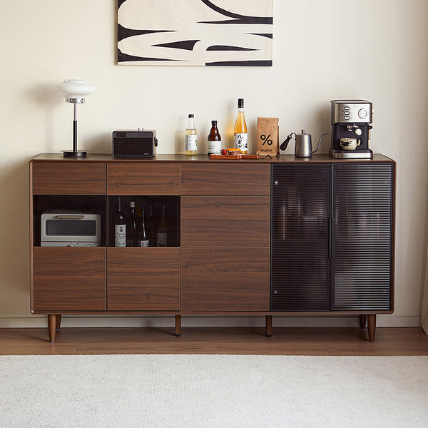 Christine 1.2m/1.5m/1.8m/2.0m Dining Cabinet/Storage Cabinet/Sideboard Walnut Color