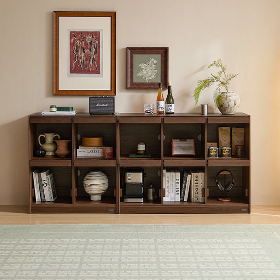 Jericho 80cm/120cm Flip-door Modular Storage Cabinet Display Shelf & S ...