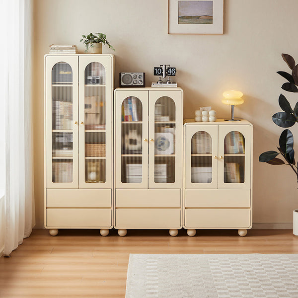 Mackenzie 0.6m Cream White Bookcase Bookshelf/Storage Rack Multiple Size