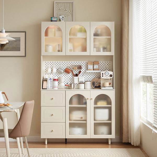 Howard 119cm Classic Design Multifunctional Sideboard Buffet/Coffee Station Display Cupboard White