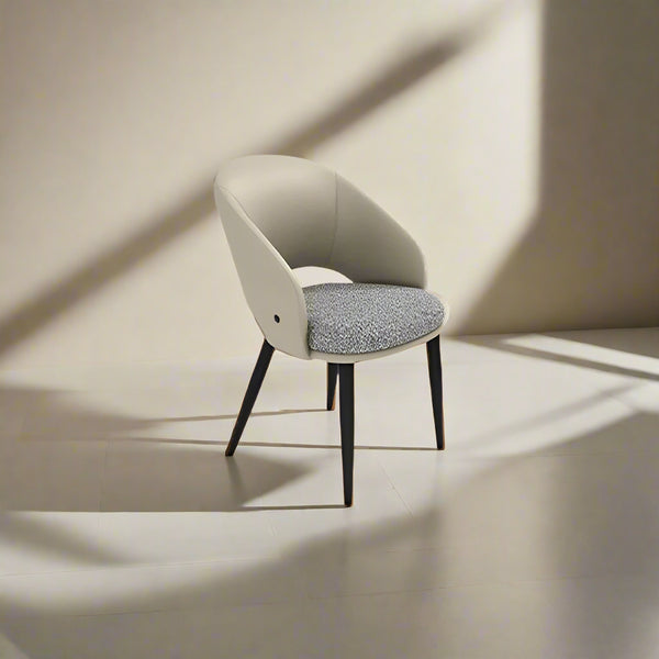 Seamus Leather Upholstered Dining Chair/Contemporary/Steel Legs