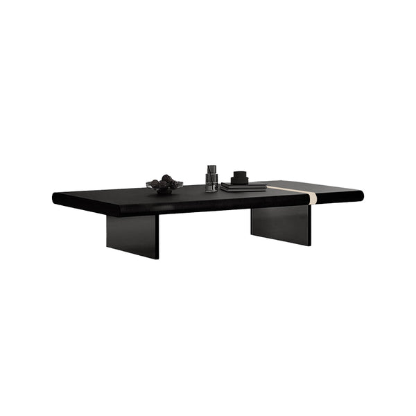 Aust Black Solid Timber Coffee Table/Rectangular Tea Table