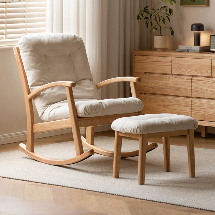 Kathryn Single Rocking Chair/Lazy Sofa With Stool Multiple Color ...