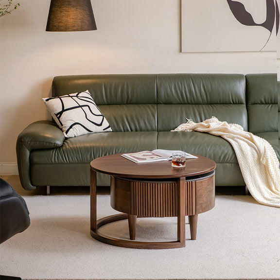 Thomas FAS-Graded Solid Black Walnut Wood Coffee Table and Side Table ...