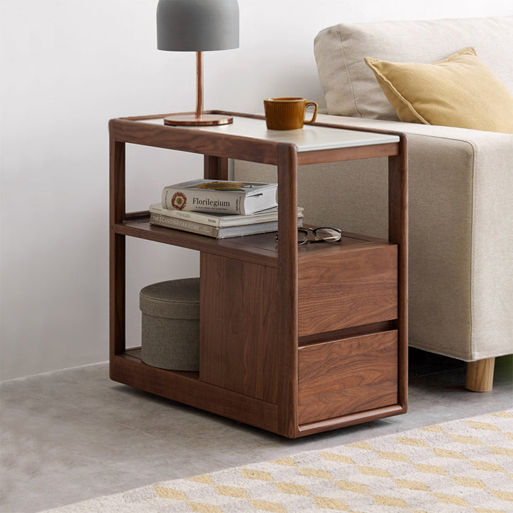 Chandra FAS-Graded Solid Black Walnut Wood Coffee Table / Side Table W ...