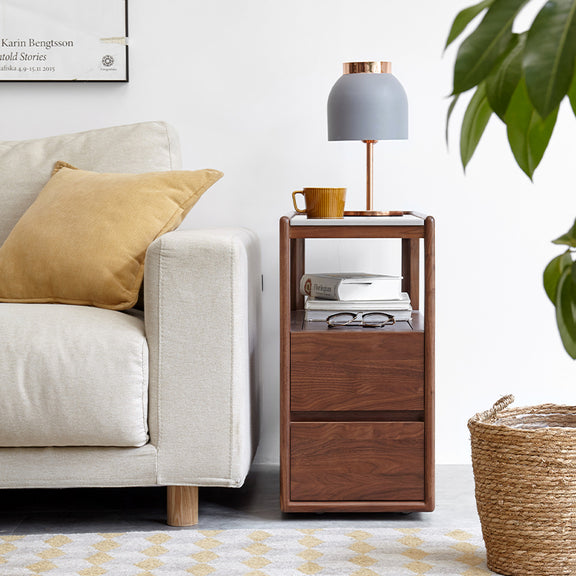 Chandra FAS-Graded Solid Black Walnut Wood Coffee Table / Side Table W ...