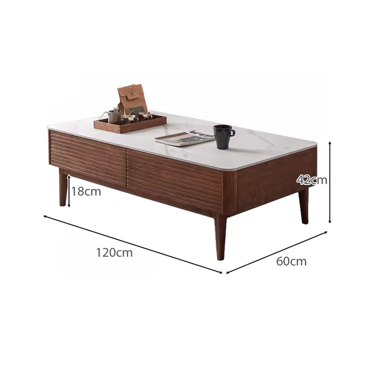 Mila 120cm FAS-Graded Solid Black Walnut Wood Classic Design Ceramic C ...