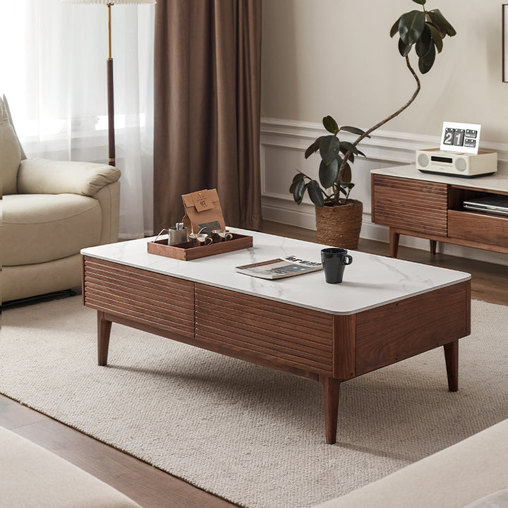 Mila 120cm FAS-Graded Solid Black Walnut Wood Classic Design Ceramic C ...