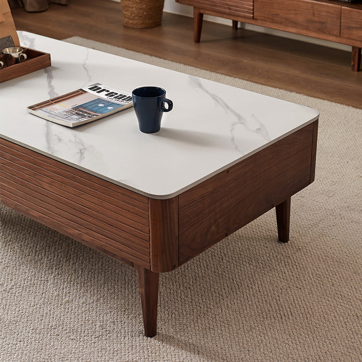 Mila 120cm FAS-Graded Solid Black Walnut Wood Classic Design Ceramic C ...