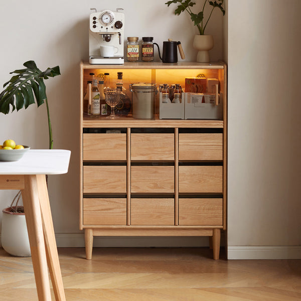 Stephen FAS-Graded Solid Oak Wood Dining Cabinet/Storage Cabinet/Sideboard