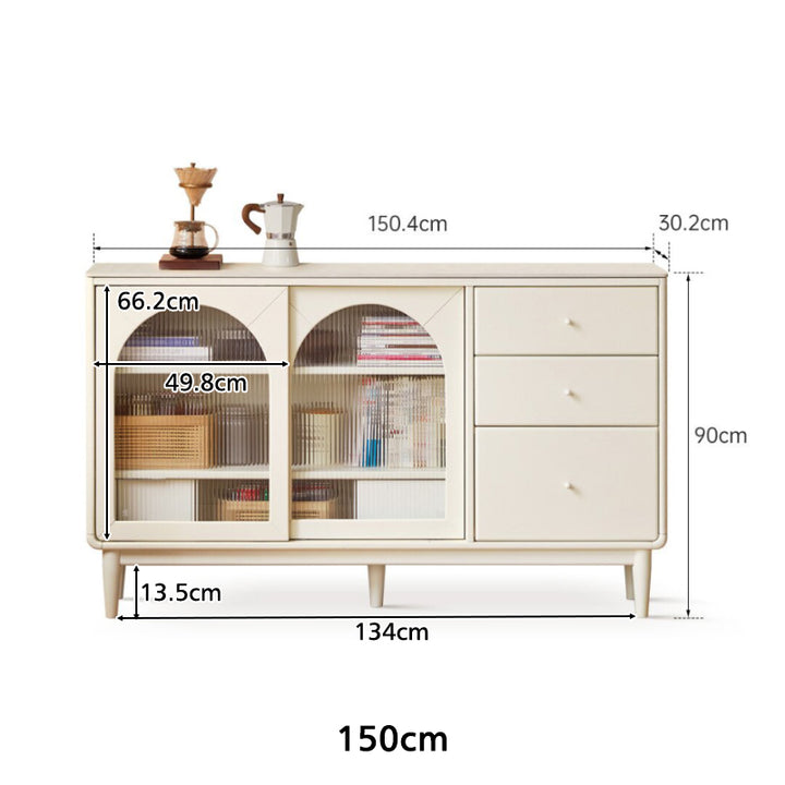 Colby 1.25m/1.5m Multi-Drawer Fashionable Dining Cabinet/Storage Cabin ...