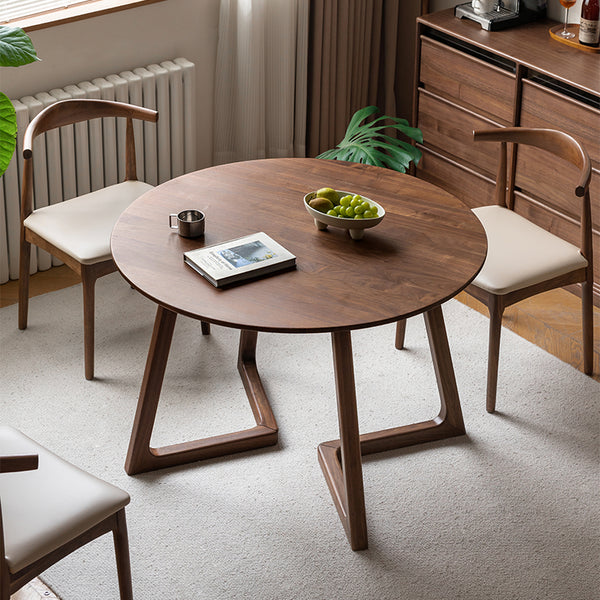 Joan FAS-Graded Solid Black Walnut Wood Round Dining Table