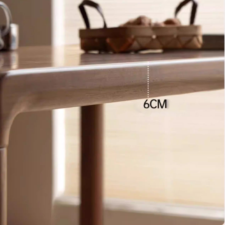 Lyra FAS-Graded Solid Black Walnut Wood Dining Table for Home Multiple ...