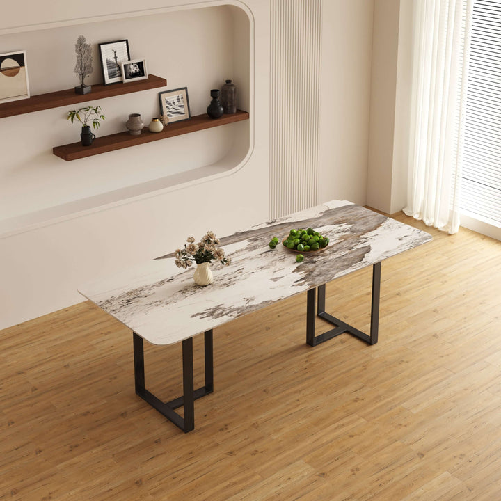 Rectangular Ceramic Top Dining Table