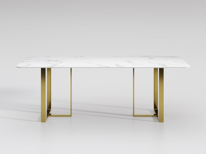 Rectangular Marble Dining Table