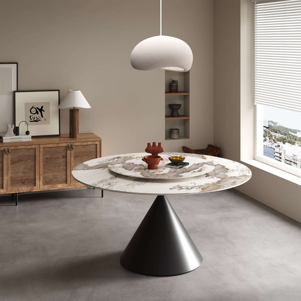 round ceramic dining table 