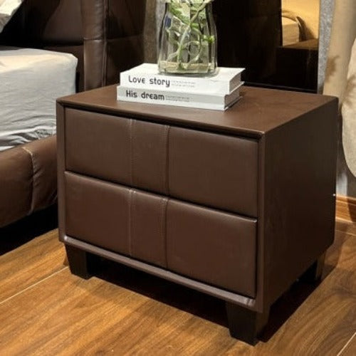 leather bedside table