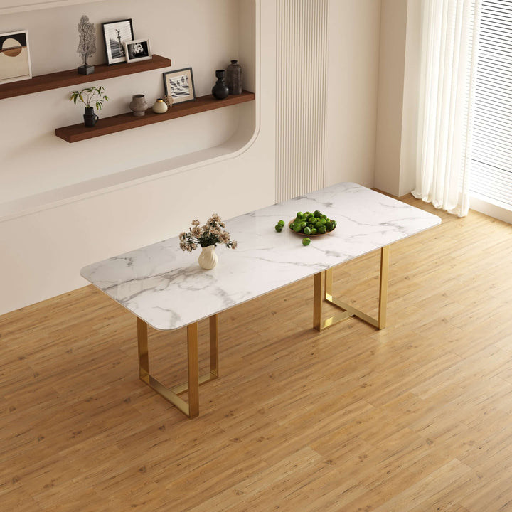 Rectangular Marble Dining Table