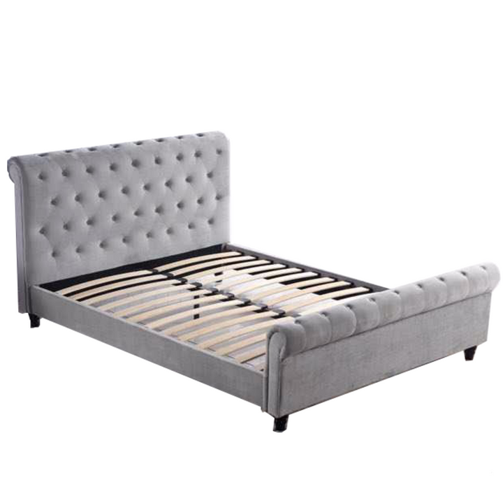 ROYAL Velvet Upholstery Bed Frame/Wood Legs – Furniture Stores Sydney