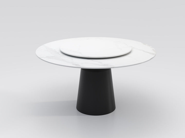 dining table with lazy susan