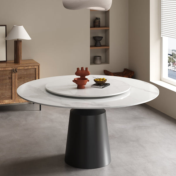 dining table with lazy susan