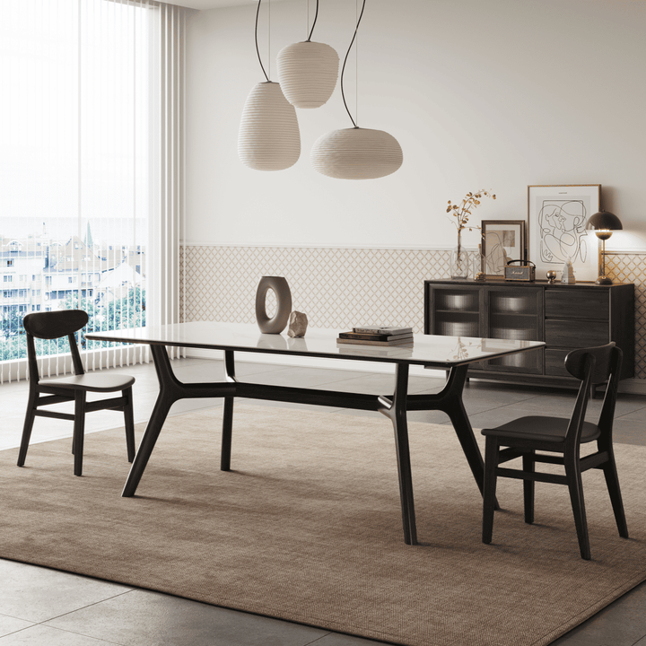 dining table sydney with black timber legs