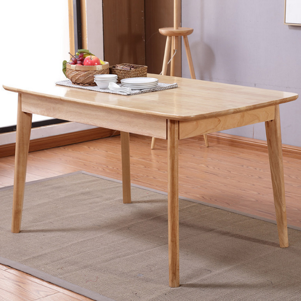 Lez Solid Timber Dining Table/Natural Wood Color/ 1.3m/1.6m